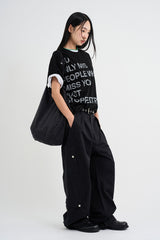 Arc panel wide pants