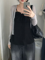 Lua see-through V-neck cardigan (5 colors)