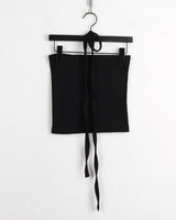 Cable ribbed tank top