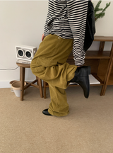 ビリティコーデュロイワイドカーゴパンツ（4c）