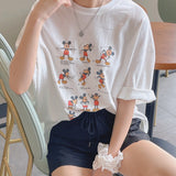 スポーツミッキーボクシーフィットショートスリーブTシャツ