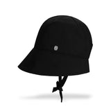 VA Curved Oval Metal Bonnet Hat / Black