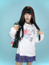 i ♥ Korea 長袖Tシャツ [red]