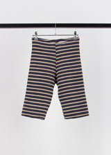 STRIPE BIKER KNIT SHORTS