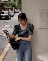 パイレストライプ半袖Tシャツ