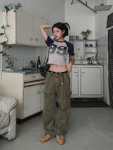 ミュートダイイングワイドカーゴパンツ