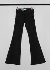 HIP SHIRRING BOOTS CUT PANTS