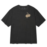 メルティングチェリーピグメントウォッシングTシャツ【チャコール】