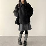 ポニーシックベルトダブルハイネックコート