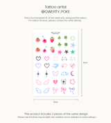 Artist QWERTY 02 [2ea] _Tattoo sticker