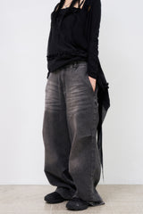 Vigor cat washed parachute denim pants