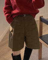 Henne Bermuda Pants & Belt Set
