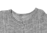 Gron Soft Scratch Wool See-Through Knit Cardigan