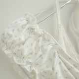 Lure Ribbon Shirring Slim Top