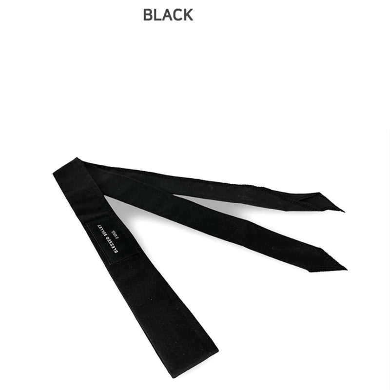Label multi-tie scarf
