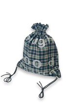 000 Design Check Gym Sack / Navy