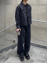 Dyeing Crop Trucker Jacket (No.851)