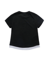 26SS WOMAN POINT LABEL LAYERED SHORT SLEEVE T-SHIRT