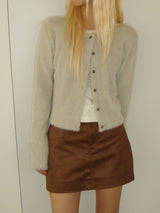 Suede pocket mini skirt (2colors)