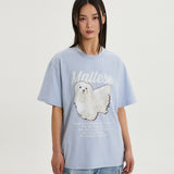 マルチーズイラストレーションハーフスリーブTシャツ