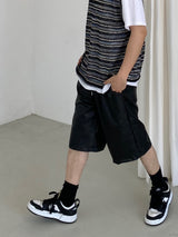 Net see-through dangara v neck knit vest 2C