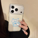 ミニマル アニマル ストライプ クリア ソフト iPhoneケース (iPhone 13–17 Series)