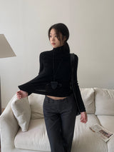 Winter Blend Wool Polar Semi-Slim Fit Long Sleeve Knit Top (5 Colors)