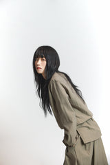 Layered Blouse / Khaki Brown
