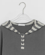 Lanno Stripe Color Matching Hoodie