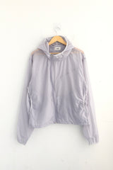 Light touch cropped hooded jacket
