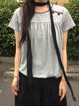 Butin Dot Button Balloon Short Sleeve T-shirt