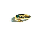 Frica リニングリングシルバー 2 (green Onyx)