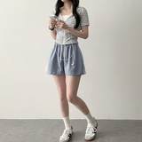 ウェッティングサイドレースポイントバンディングショートパンツショーツ