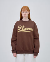 SCRIPT LOGO SWEAT SHIRTS - BRWON