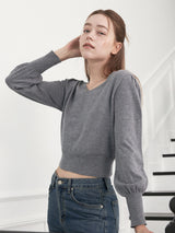 Emma Puff Knit (Grey)