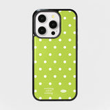 ホリデーエポキシバンパーケース (lime mini dot)