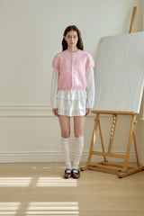 PETIT PUFF KNIT CARDIGAN