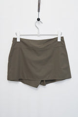 Button Mini Skirt (Khaki)