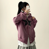 Suffle Star Vintage Two-Way Hooded Zip-Up
