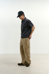 オーバーラップポケットカモパンツ (Washed Beige)