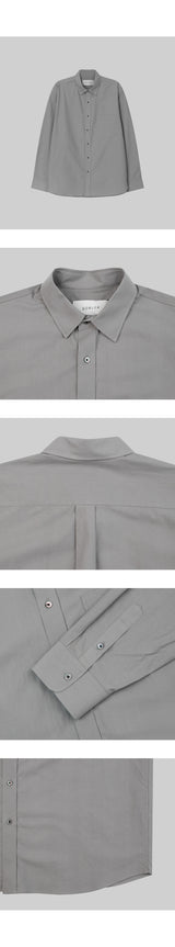 ベーシックコットンシャツ [gray]