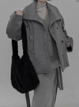 Poodle Wide Fur Shoulder Bag
