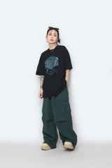Solid Big Pocket Cargo Pants