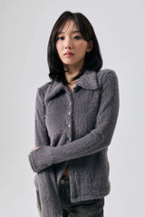  COSMO FUR CARDIGAN / CHARCOAL