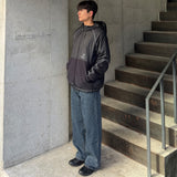 ベーシックデニムパンツ (dark blue)
