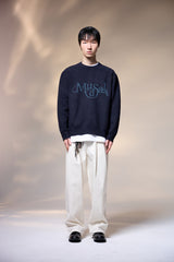 MUDDY KNIT CREWNECK NAVY