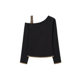 Liz Leopard One-Shoulder T-shirt 232999882