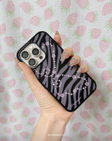 ギャルの翼ゼブラMagSafeガラススマホケース
