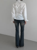 Robelli Two-Way Wrap Cotton Shirt