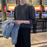 LMN Tendum Pigment incision over long sleeve tee (4 colors)